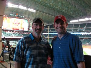 With Pops at Minute Maid